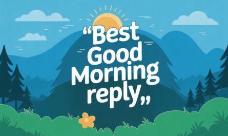 Creative and Heartfelt "Best Good Morning Reply"