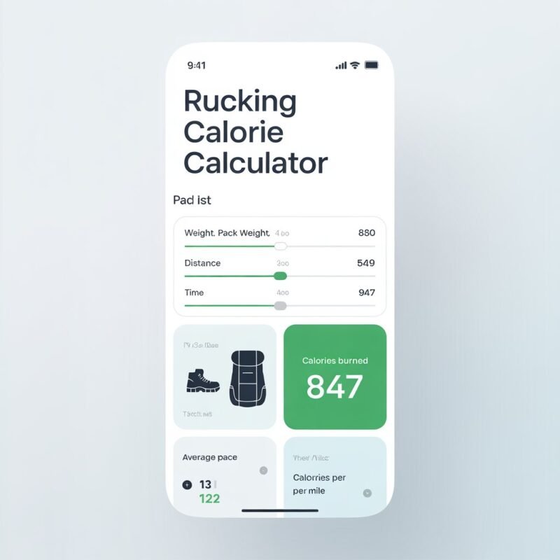 If you’re looking for a rucking calorie calculator that actually gives realistic results, you’re in the right place.