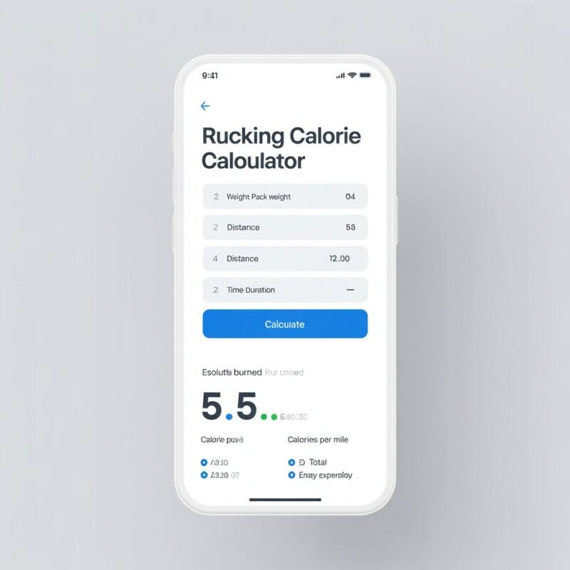 Use this free rucking calorie calculator to estimate your calorie burn instantly and understand how your workout impacts your fitness goals.