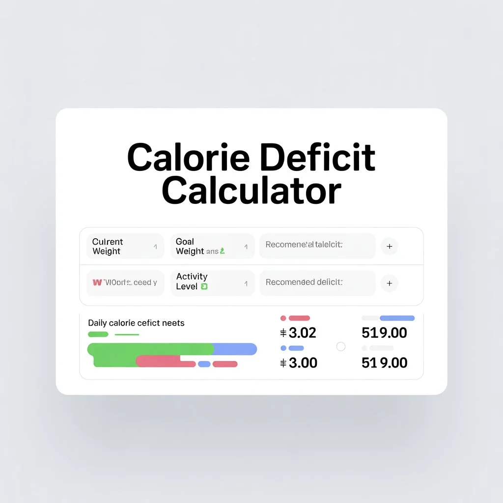 Calorie Deficit Calculator for Weight Loss Calculate Your Daily Calories