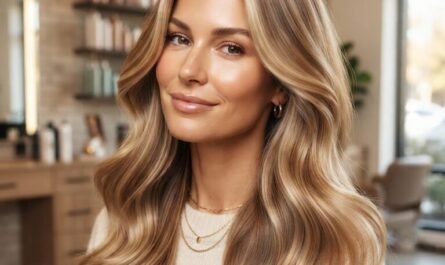 Fall blonde 2026 hair colour with dimensional honey and beige blonde tones.
