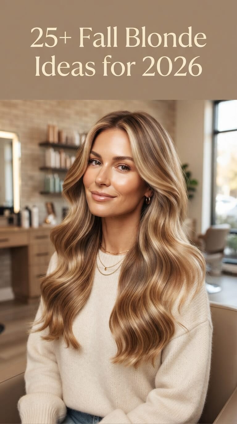 Fall blonde 2026 hair colour with dimensional honey and beige blonde tones.
