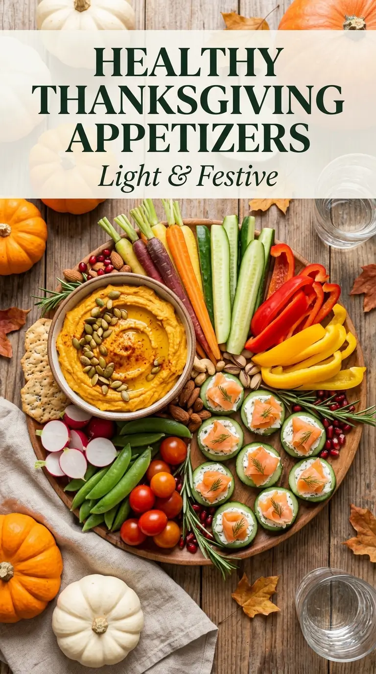 healthy thanksgiving appetizers veggie platter